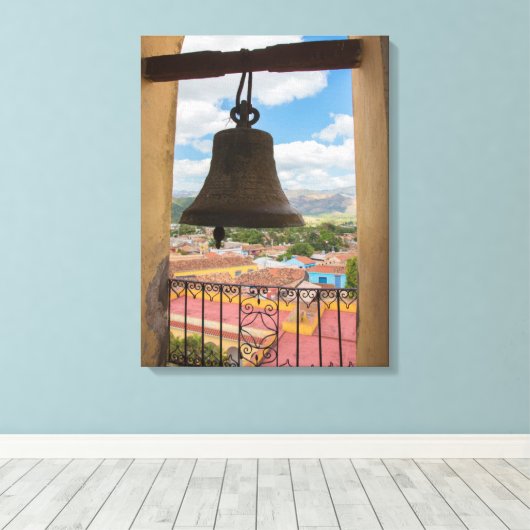 Glocke in einem Kirchturm, Kuba Leinwanddruck (Insitu (Holzboden))