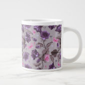 Glocke und rosa Schmetterlinge Jumbo-Tasse (Rechts)