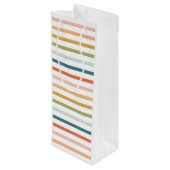 Glocken auf Bobtails Geschenktüte Für Weinflaschen (Rückseite Schrägansicht)