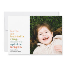 Glocken auf Bobtails Urlaubsfotokarte