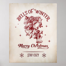 Glocken des vintage Weihnachtsfestes