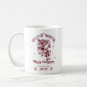 Glocken des winterlichen Weihnachtsfestes Kaffeetasse (Links)