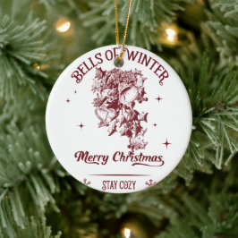 Glocken des winterlichen Weihnachtsfestes Keramik Ornament
