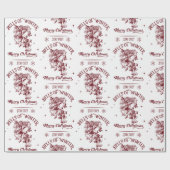 Glocken des winterlichen Weihnachtsklassikers Geschenkpapier (Flach)