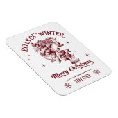 Glocken des winterlichen Weihnachtsklassikers Magnet (Rechte Seite)