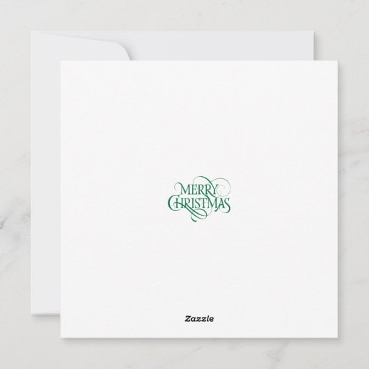 Glocken-Flat-Weihnachtskarte Feiertagskarte (Rückseite)