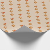 "Glocken, Geschenke und Sterne" Geschenkpapier (Ecke)