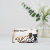 Glocken im Gym | Ausübung der Fitness Visitenkarte (Stehend Vorderseite)