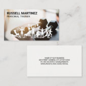 Glocken im Gym | Ausübung der Fitness Visitenkarte (Vorne/Hinten)