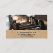 Glocken im Gym | Workout-Logo Visitenkarte (Rückseite)