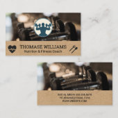 Glocken im Gym | Workout-Logo Visitenkarte (Vorne/Hinten)