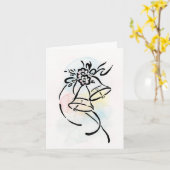 Glocken Karte (Gelbe Blume)