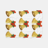 Glocken klingeln fleecedecke (Vorderseite (Horizontal))