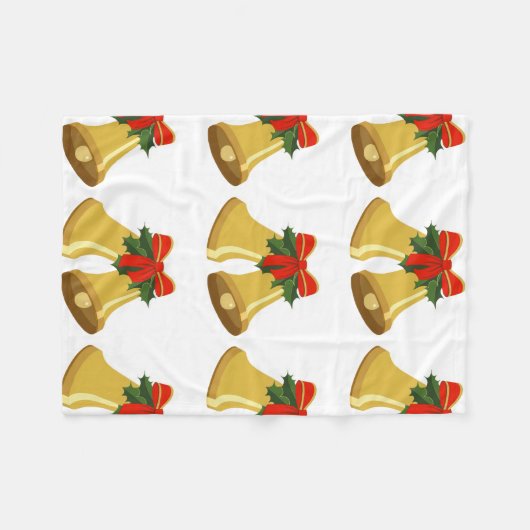 Glocken klingeln fleecedecke (Vorderseite (Horizontal))