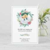 Glocken klingeln Liebe und Freude an Weihnachtskra Feiertagskarte (Stehend Vorderseite)