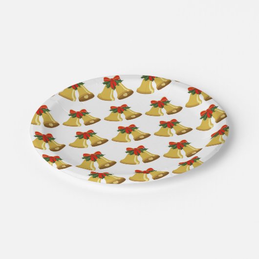 Glocken klingeln pappteller (Schrägansicht)