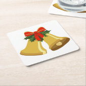 Glocken klingeln rechteckiger pappuntersetzer (angewinkelt)