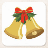 Glocken klingeln rechteckiger pappuntersetzer (Vorderseite)