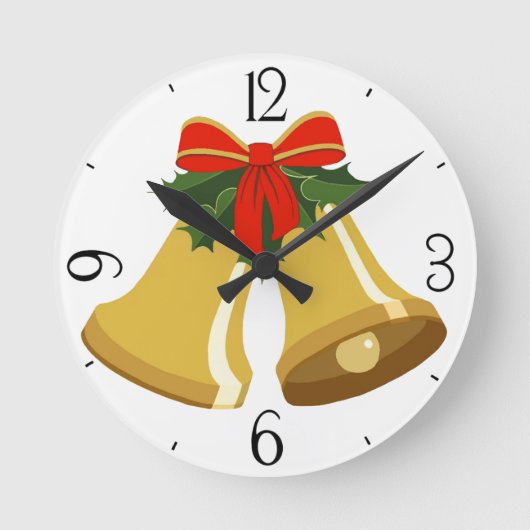 Glocken klingeln runde wanduhr (Vorderseite)