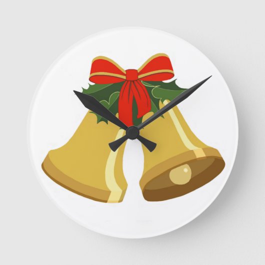 Glocken klingeln runde wanduhr (Vorderseite)