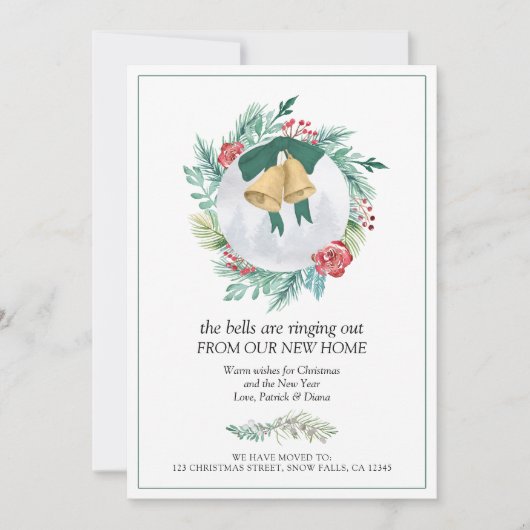 Glocken läuten Weihnachtskrieg Neue Zuhause-Bewegu Ankündigung (Vorderseite)