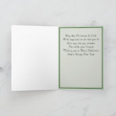 Glocken und Bohnen Weihnachtskarte Feiertagskarte (Innenseite)