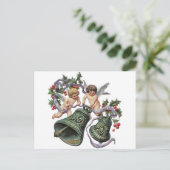 Glocken und Engel Postkarte (Stehend Vorderseite)