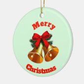 Glocken und Holly-Ornament Keramik Ornament (Links)