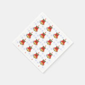 Glocken und Schneeflocken Serviette (Ecke)