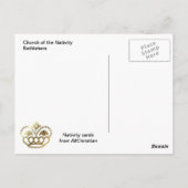 Glocken von Bethlehem Postkarte (Rückseite)