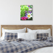 Glocken von Irland Blume Bouquet Foto auf Leinwand (Insitu (Schlafzimmer))