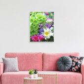 Glocken von Irland Blume Bouquet Foto auf Leinwand (Insitu (Wohnzimmer))