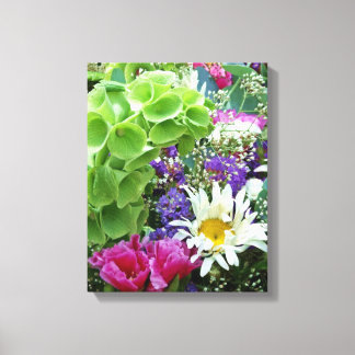 Glocken von Irland Blume Bouquet Foto auf Leinwand