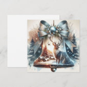 Glocken-Weihnachtskarte Feiertagskarte (Vorne/Hinten)