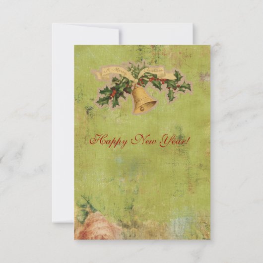 Glocken - Weihnachtskarten Einladung (Rückseite)