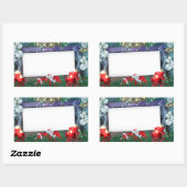 Glocken werden klingeln rechteckiger aufkleber (Blatt)