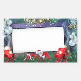 Glocken werden klingeln rechteckiger aufkleber