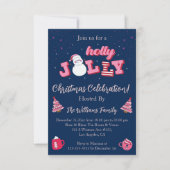 Glockenblauer Weihnachtsweih Party Einladung (Vorderseite)