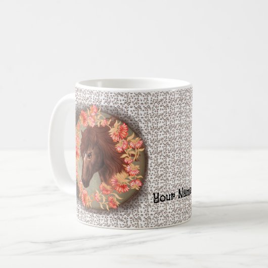 Glockenblume Kastanie Tasse (Vorderseite Links)