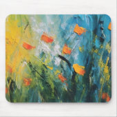 Glockenblumen – Abstrakte Blumenwiese Mousepad (Vorne)