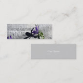 Glockenblumen auf Wand für Gärtner Visitenkarte (Vorne/Hinten)