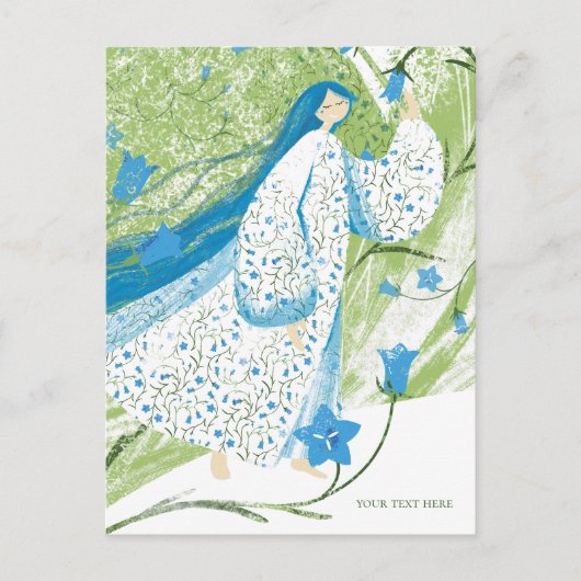 Glockenblumen Postkarte (Vorderseite)