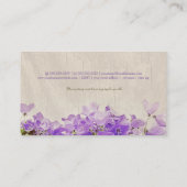 Glockenblumen-Visitenkarte Visitenkarte (Rückseite)
