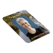 Glockenblumen-Wasserfall-Landschaft   Erinnerungsa Magnet (Rechte Seite)