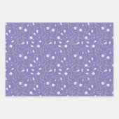 Glockenblumen weiss geschenkpapier set (Vorderseite)