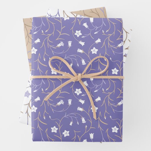 Glockenblumen weiss geschenkpapier set (Beispiel)