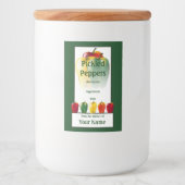 Glockengelb Paprikaschoten Grün 2x3 Lebensmitteletikett (Vorderseite)