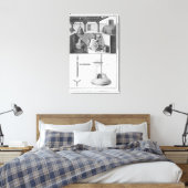 Glockengießen, Illustration aus der Enzyklopädie Leinwanddruck (Insitu (Schlafzimmer))