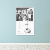 Glockengießen, Illustration aus der Enzyklopädie Leinwanddruck (Insitu (Holzboden))