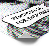 Glockenhaken Feminismus ist für alle Poster (Ecke)